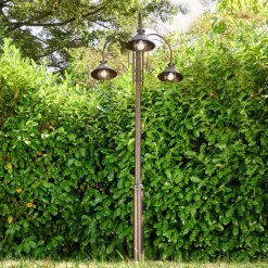 Lampadaire D'Exterieur Lohja Rouille, 3 Lumieres