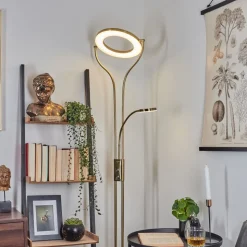 Lampadaire Donna Led Laiton, 2 Lumieres