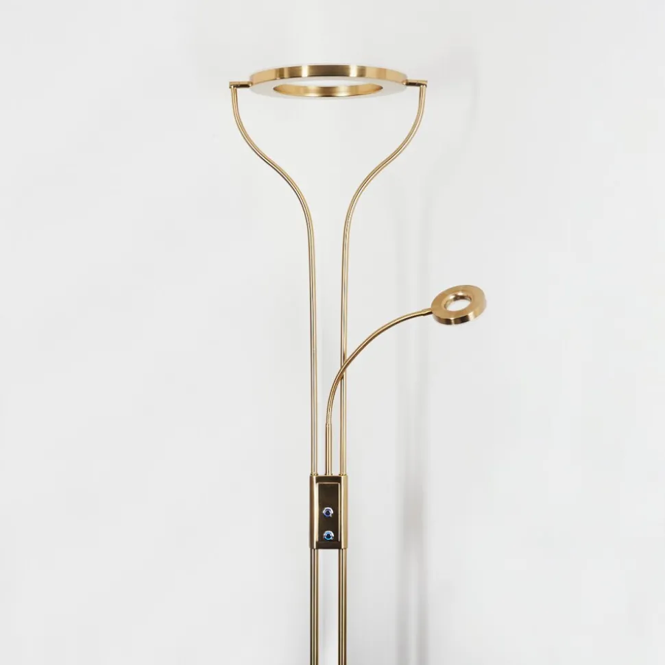 Lampadaire Donna Led Laiton, 2 Lumieres