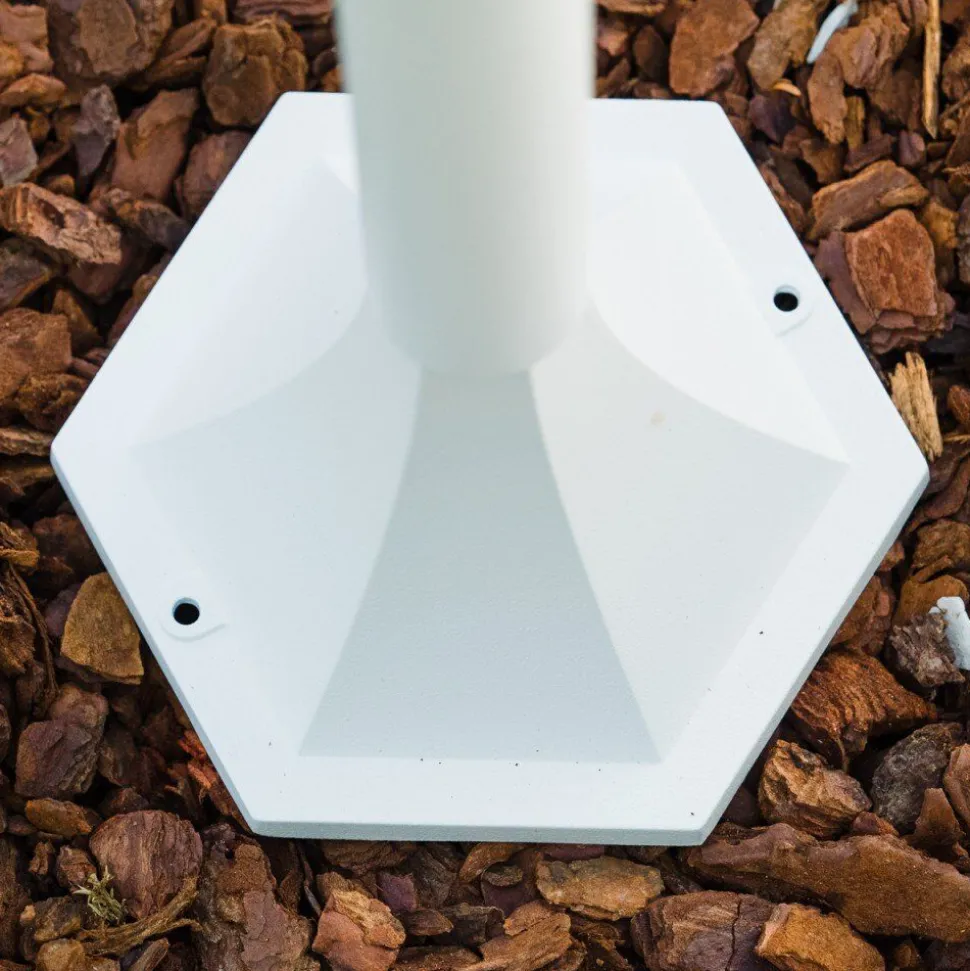 Lampadaire Exterieur Bristol Blanc, 1 Lumiere
