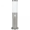 Lampadaire Exterieur Eglo Helsinki Acier Inoxydable, 1 Lumiere, Detecteur De Mouvement