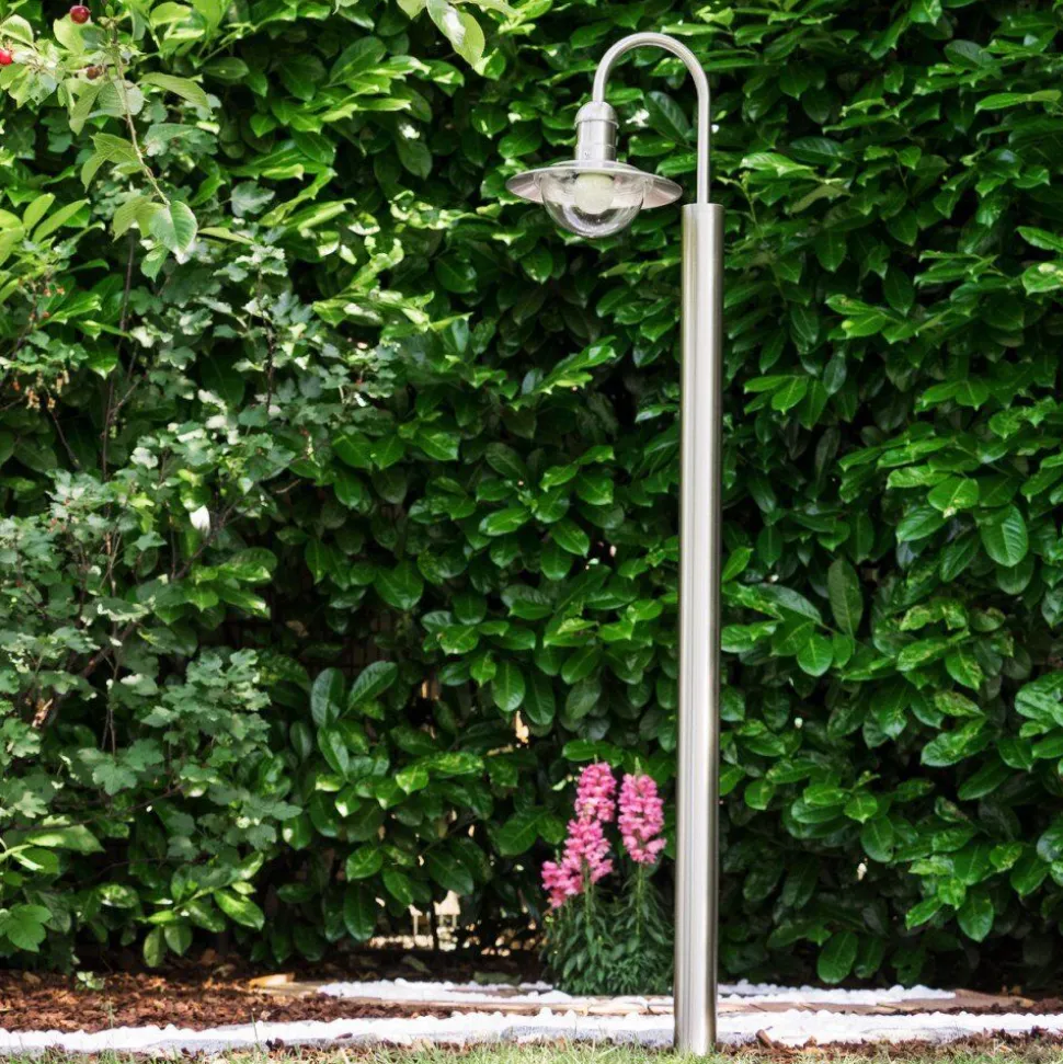 Lampadaire Exterieur Elima Acier Inoxydable, 1 Lumiere