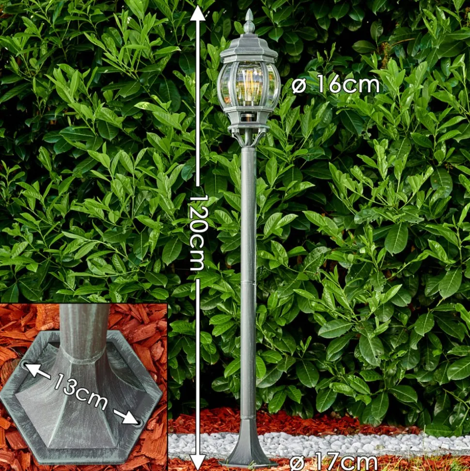 Lampadaire Exterieur Lentua Vert, Noir, 1 Lumiere