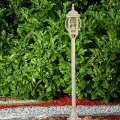 Lampadaire Exterieur Lentua Or, 1 Lumiere