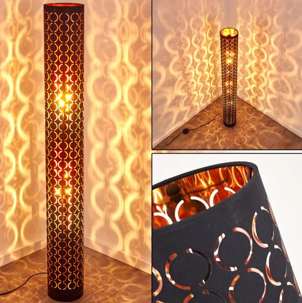 Lampadaire Faborg Noir, 2 Lumieres