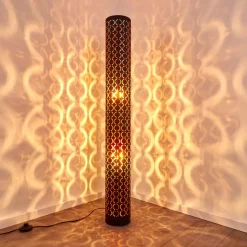 Lampadaire Faborg Noir, 2 Lumieres