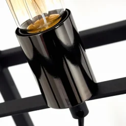 Lampadaire Flambeau Noir, 1 Lumiere