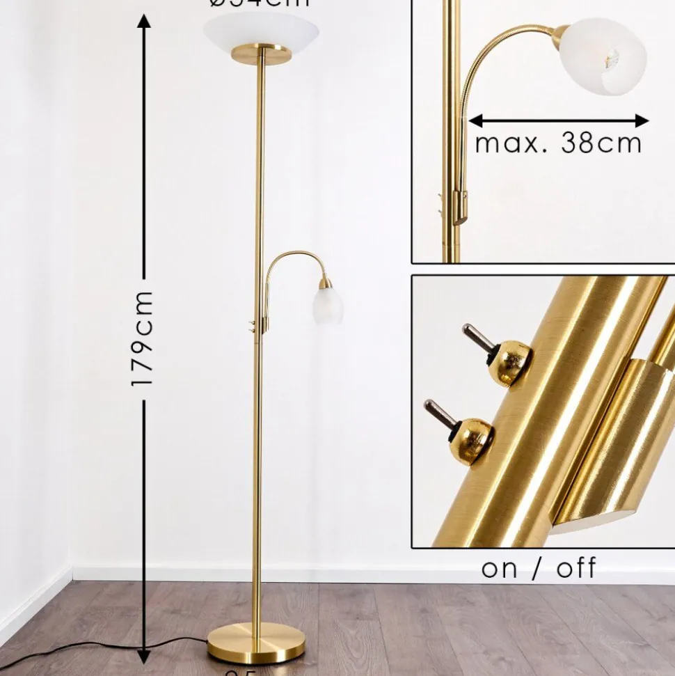 Lampadaire Gismaro Laiton, 3 Lumieres