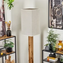Lampadaire Ham Ecru, Noir, 1 Lumiere