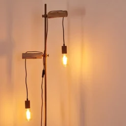 Lampadaire Honsnap Brun, 2 Lumieres