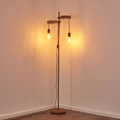 Lampadaire Honsnap Brun, 2 Lumieres