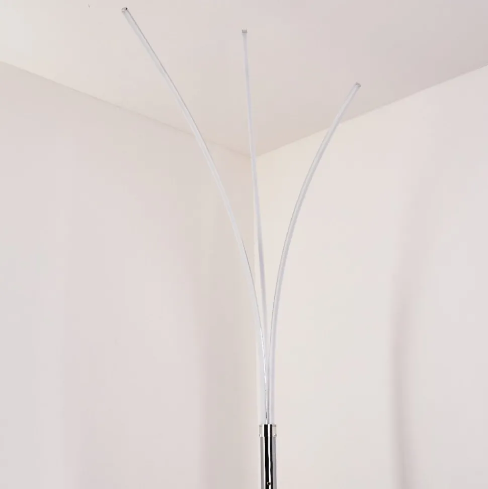 Lampadaire Horpmaal Led Chrome, 3 Lumieres