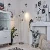Lampadaire Javel Chrome, Nickel Mat, 3 Lumieres