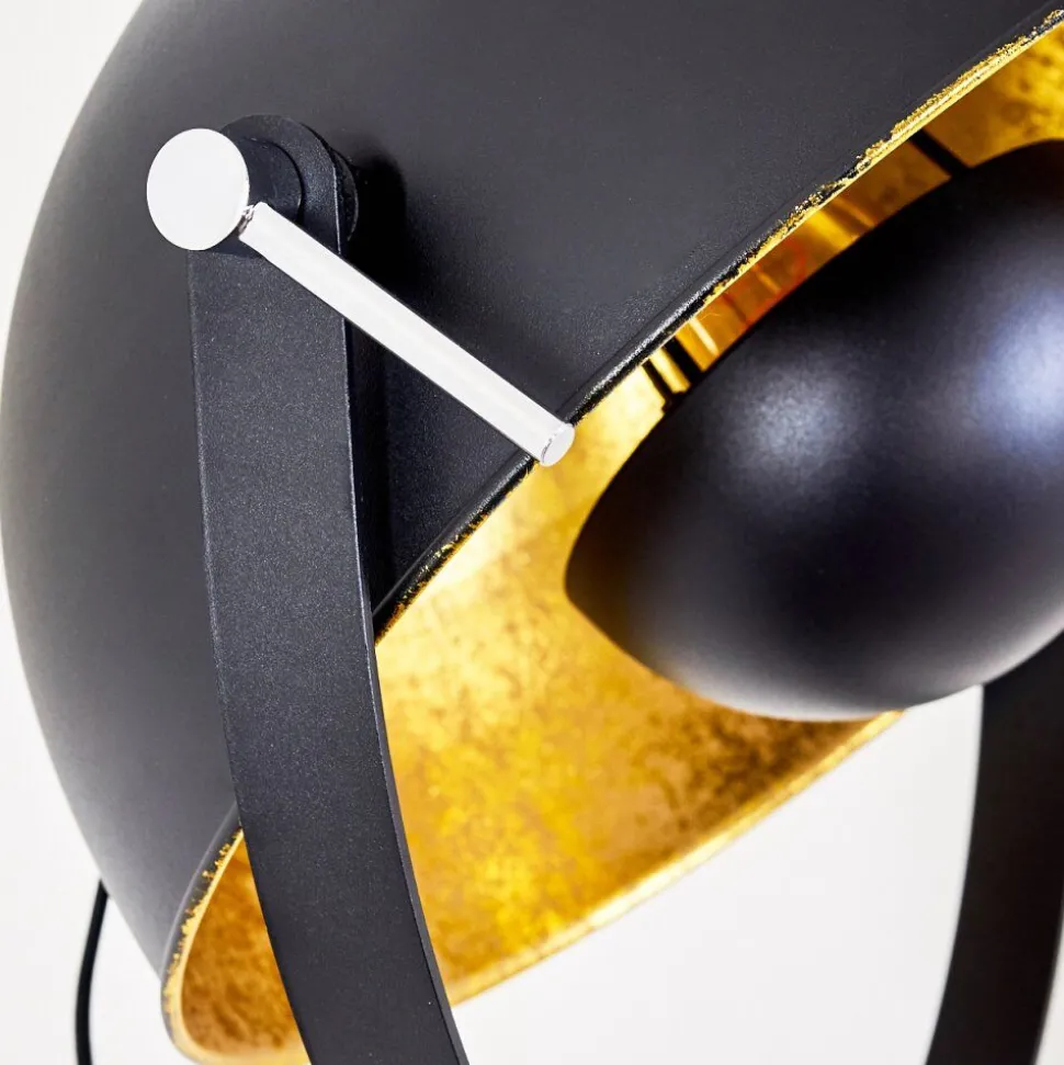 Lampadaire Jupiter Noir Dore, 1 Lumiere