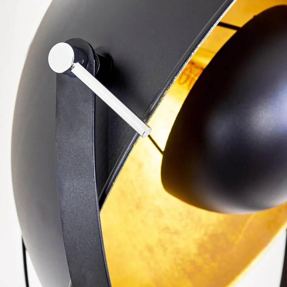 Lampadaire Jupiter Noir Dore, 1 Lumiere