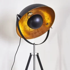 Lampadaire Jupiter Noir Dore, 1 Lumiere