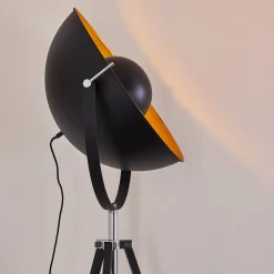 Lampadaire Jupiter Noir Dore, 1 Lumiere