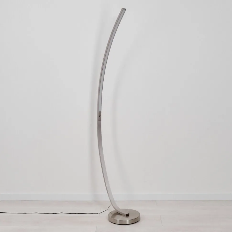 Lampadaire Kimbolton Led Nickel Mat, 1 Lumiere