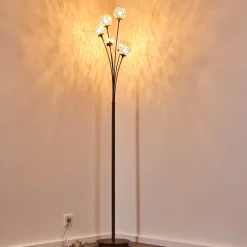 Lampadaire Kitee Brun, 6 Lumieres