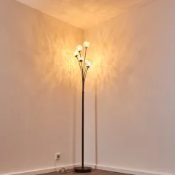 Lampadaire Kitee Brun, 6 Lumieres