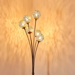 Lampadaire Kitee Brun, 6 Lumieres
