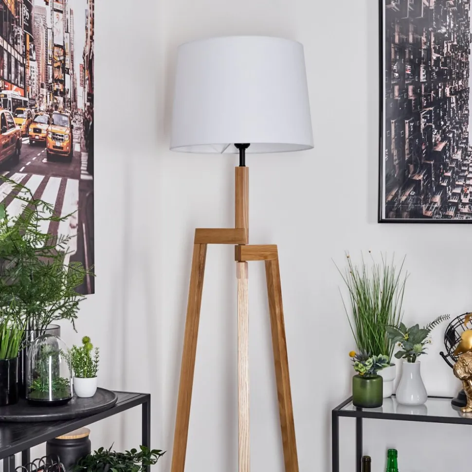 Lampadaire Kratie Ecru, 1 Lumiere