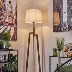 Lampadaire Kratie Ecru, 1 Lumiere