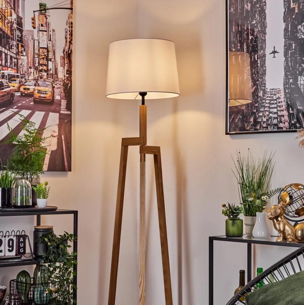 Lampadaire Kratie Ecru, 1 Lumiere