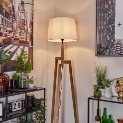 Lampadaire Kratie Ecru, 1 Lumiere