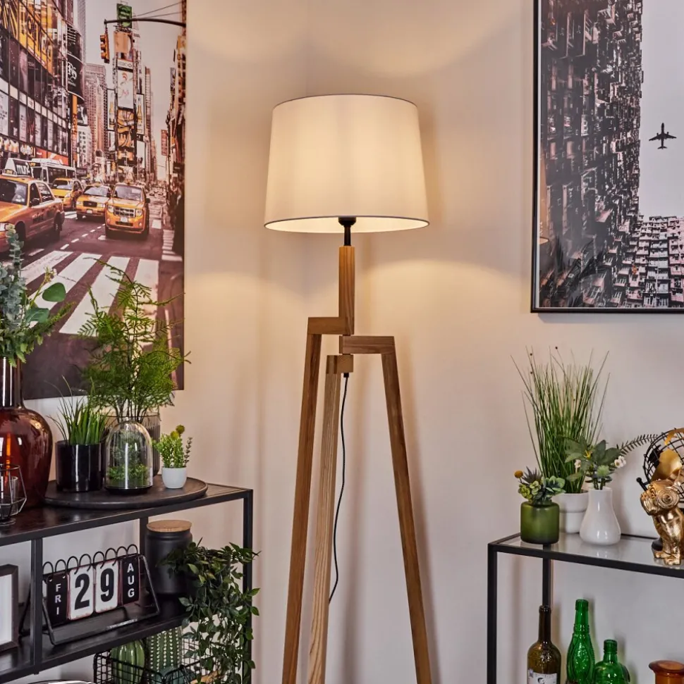 Lampadaire Kratie Ecru, 1 Lumiere