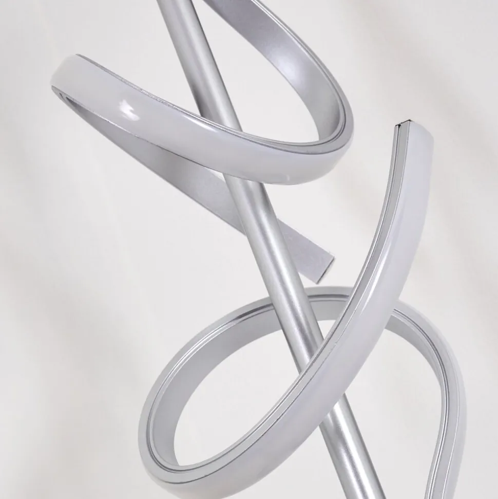 Lampadaire Lavaca Led Argente, 2 Lumieres