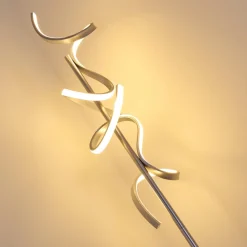 Lampadaire Lavaca Led Argente, 2 Lumieres