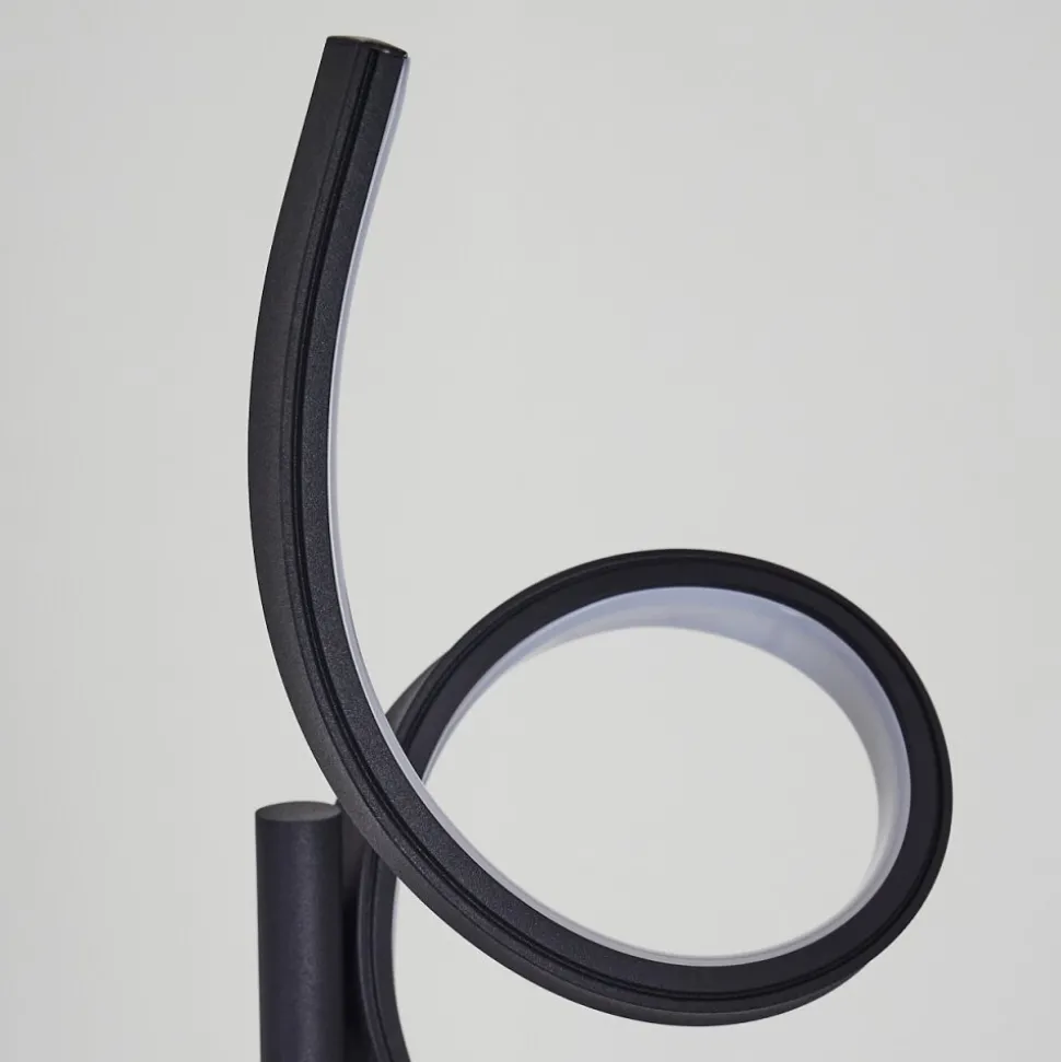 Lampadaire Lavaca Led Noir, 2 Lumieres