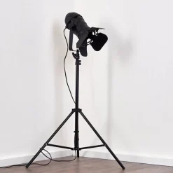 Lampadaire Lichinga Noir, 1 Lumiere
