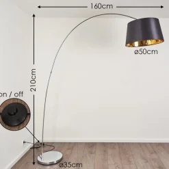 Lampadaire Lillby Gris, 1 Lumiere
