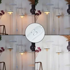 Lampadaire Lomas Blanc, 2 Lumieres