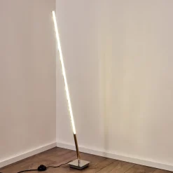 Lampadaire Lovrup Led Acier Inoxydable, 1 Lumiere