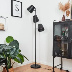 Lampadaire Lungre Argent Oxyde, 3 Lumieres