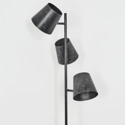 Lampadaire Lungre Argent Oxyde, 3 Lumieres