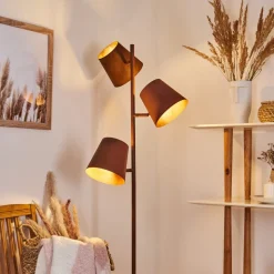 Lampadaire Lungre Rouille, 3 Lumieres