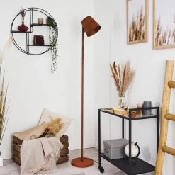 Lampadaire Lungre Rouille, 1 Lumiere
