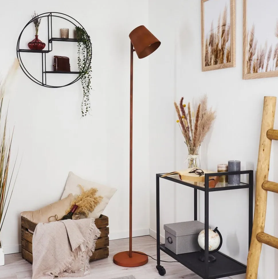 Lampadaire Lungre Rouille, 1 Lumiere