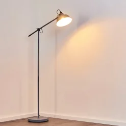 Lampadaire Luven Gris, 1 Lumiere