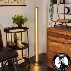Lampadaire Madou Led Ecru, Noir, 1 Lumiere