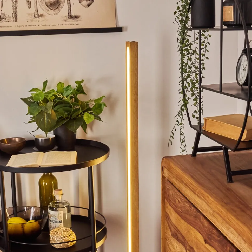 Lampadaire Madou Led Ecru, Noir, 1 Lumiere