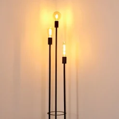 Lampadaire Maidford Noir, 3 Lumieres