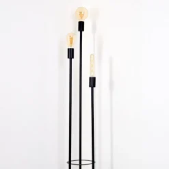 Lampadaire Maidford Noir, 3 Lumieres