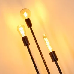 Lampadaire Maidford Noir, 3 Lumieres