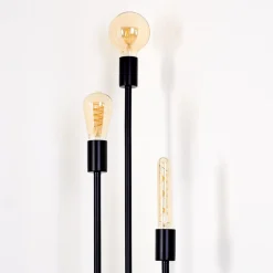 Lampadaire Maidford Noir, 3 Lumieres