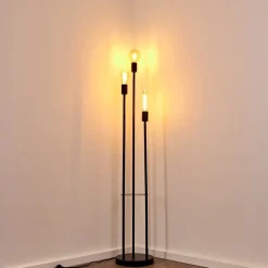 Lampadaire Maidford Noir, 3 Lumieres